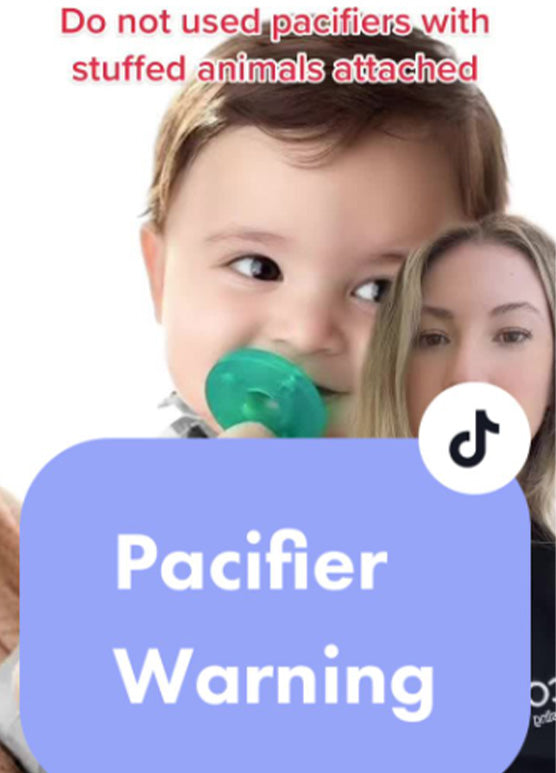 weighted pacifier warning