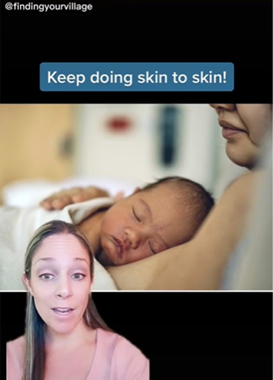 keep doing skin to skin contact with your baby