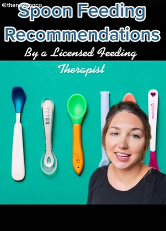 spoon feeding recommendations by a licensed feeding therapist