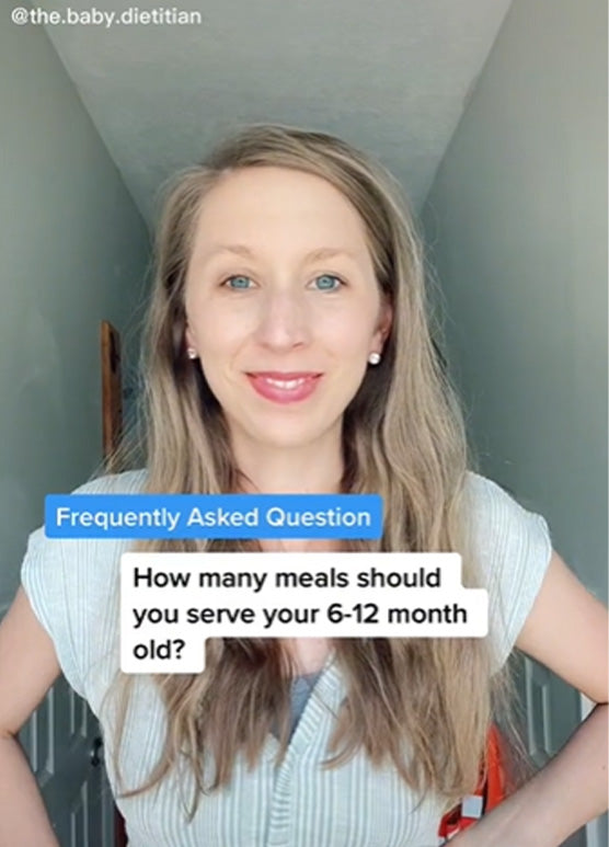 how many meals should you serve your 6-12 month old